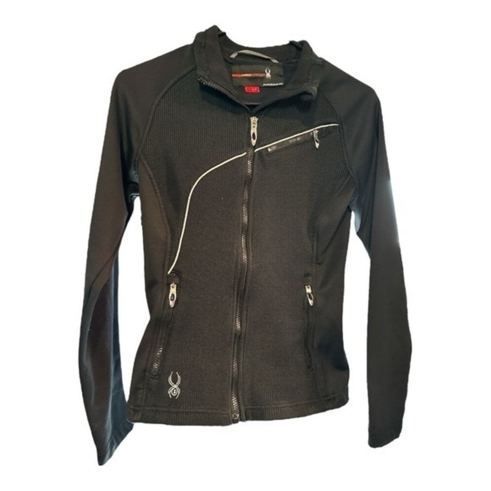 Spyder Black Ski Jacket S/P - Picture 3 of 6